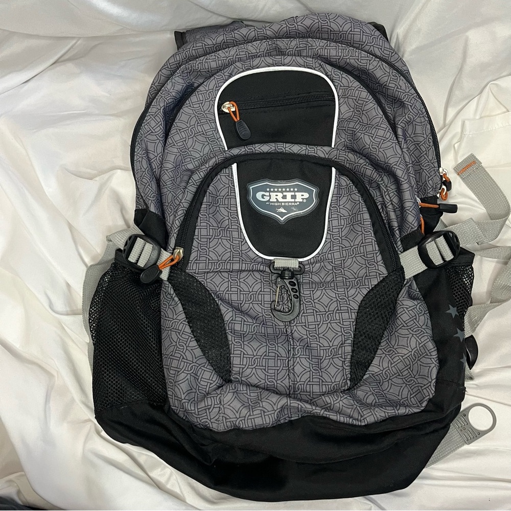 Grip by High Sierra Padded Grey & Black Backpack